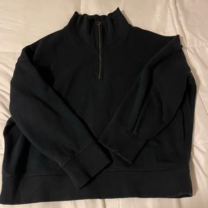 ATHLETA Quarter Zip (Navy)